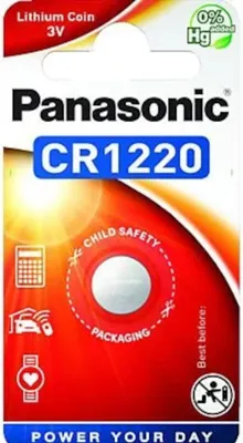 Immagine prodotto di Panasonic 1 blister CR1220 Pile a bottone al litio 3V CR-1220EL/1B CR-1220EL/1B