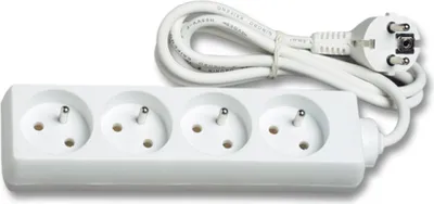 Produktbild von Ecolite Verlängerungskabel 3 m, 4 Steckdosen ohne Schalter FX4-3