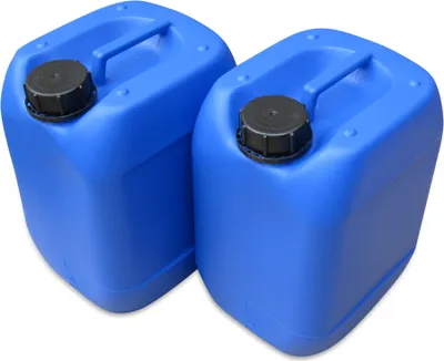 Produktbild von 2 Stück 10 Liter 10 L Kanister, Wasserkanister Farbe blau lebensmittelecht DIN51 (2x10knb51)