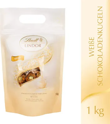 Immagine prodotto di Lindt Lindor Bianco 78 pezzi - Sacco da 1 kg