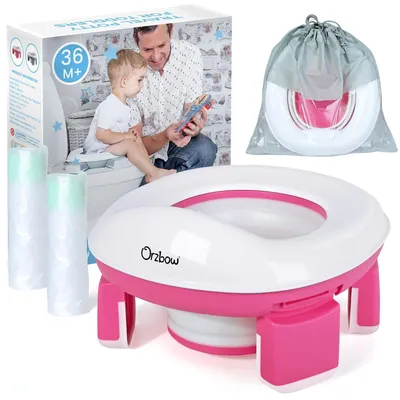 Produktbild von Tragbarer Faltbarer Kinder-Toilettensitz mit 40 Müllbeuteln