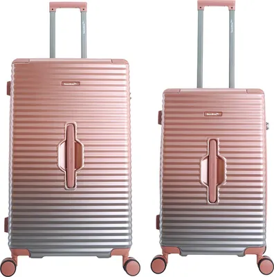 Produktbild von Saxoline SX Blue Elite Spinner Koffer Set Gr. M/L mit TSA-Zahlenschloss pink gradient