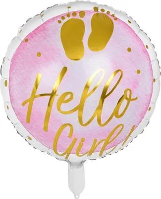 Produktbild von Boland Folienballon Hallo Mädchen! Ø45cm