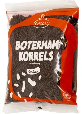 Image de Chogal Boterhamkorrels Noir 300g – Pépites de chocolat croustillantes pour pain et snacks