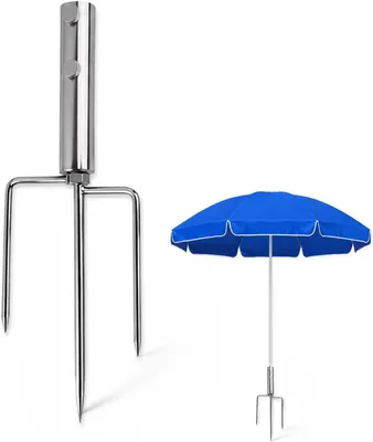Produktbild von Sonnenschirmständer, Rasenspieß und Bodenhülse, für Strand