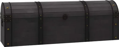 Produktbild von vidaXL Aufbewahrungstruhe Massivholz Vintage-Stil 120x30x40 cm