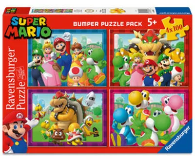 Obrázok produktu pre Ravensburger 4v1 Puzzle Super Mario 4x100 dielikov