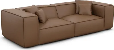 Produktbild von Echtleder 3-Sitzer Couch Arelia Braun