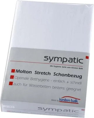 Produktbild von Molton-Stretch-Schonbezug -Kirsten Balk - Artikel 900    - Weiss 180-200 x 200-220cm