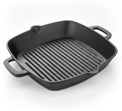 Imagen del producto de JL Cuisine - Plancha para parrilla - Hierro fundido - De doble cara, Imagen generada por IA