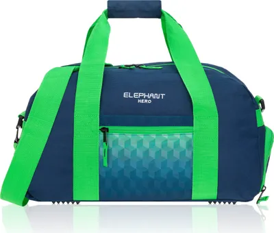 Produktbild von Sporttasche Elephant Hero Signature Tasche Sport Fitness Kindertasche Jungen Mädchen Schuhfach 12809 Cube Green Blue