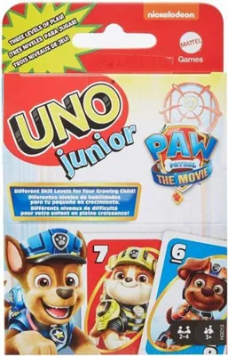 Productafbeelding van Mattel Games UNO Junior PAW Patrol kaartspel voor kinderen vanaf 3 jaar