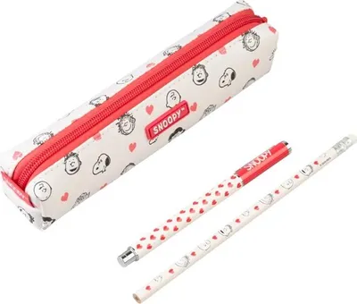 Immagine prodotto di Astuccio Scolastico Snoopy Con Accessori Penna A Inchiostro Matita Tubo A Scomparto Singolo