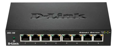 Zdjęcie produktu dla D-Link DGS-108GL, Nie zarządzany, Gigabit Ethernet (10/100/1000)