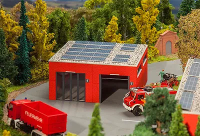 Produktbild von Faller H0 130161 Fahrzeughalle Bausatz 1:87