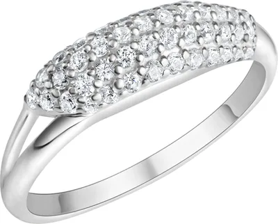 Produktbild von V Ring 925/- Sterling Silber 060 (19,1) Zirkonia weiß 371270312R