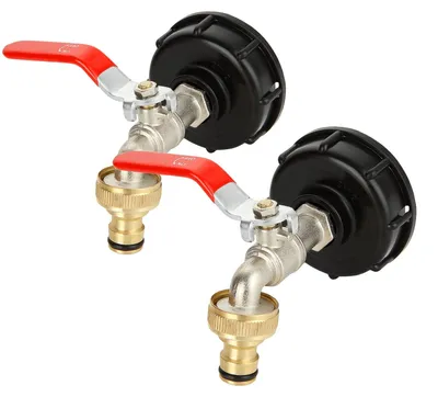 Zdjęcie produktu dla Adapter do zbiornika IBC z kranem 1000 L - Odpływ wody deszczowej z gwintem 1/2 cala