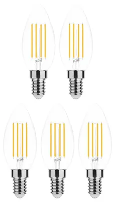 Produktbild von Modee LED-Filamentlampe E14 C37 5,9W 806lm 2700K dimmbar (5 St.)