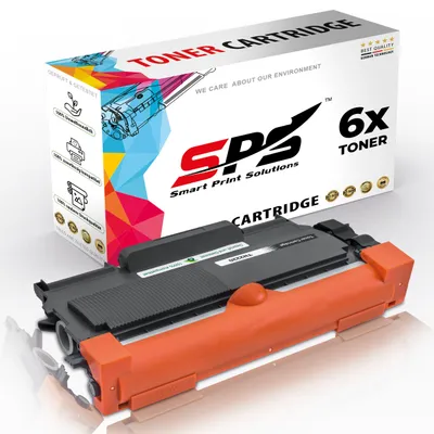 Produktbild von 6x Toner TN2220 TN-2220 Schwarz Kompatibel für Brother HL-2240D Drucker
