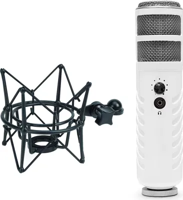 Immagine prodotto di Microfono USB Rode Podcaster con keepdrum Microphone Spider Nero