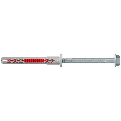 Produktbild von Fischer 562167, Spreizdübel, Beton, Gipsblock, Mauerwerk, Nylon, Grau, Verzinkter Stahl, Torx
