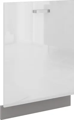 Produktbild von Frontblende Geschirrspüler vollintegriert 60 cm Weiß Hochglanz Küche Bianca Grey