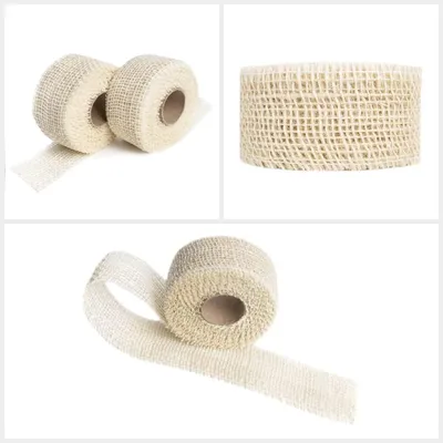 Immagine prodotto di Creative Deco Set di 2 Rotoli 5cm x 5m | Nastro Bianco in Rotolo | Nastro di Juta | Tessuto Decorazione per Matrimonio Feste | Regalo Bricolage Arte