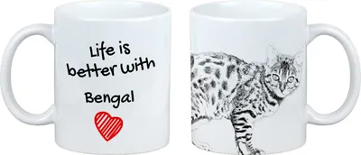 Productafbeelding van Art-Dog Keramische mok – Bengaalse kat