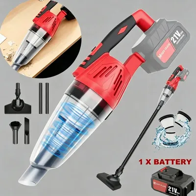 Image de Aspirateur balai sans fil - Batterie 1 x 2200 mAh - Puissante aspiration - 3 filtres - Portable