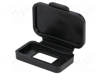 Produktbild von 1x Buchsenschutz  : USB A Buchse IP40  schwarz R-2A51-042BP USB und IEEE1394-St