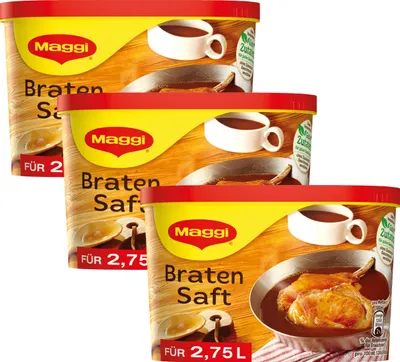 Immagine prodotto di Salsa Maggi per arrosti, dal gusto saporito e speziato, 242 g, confezione da 3