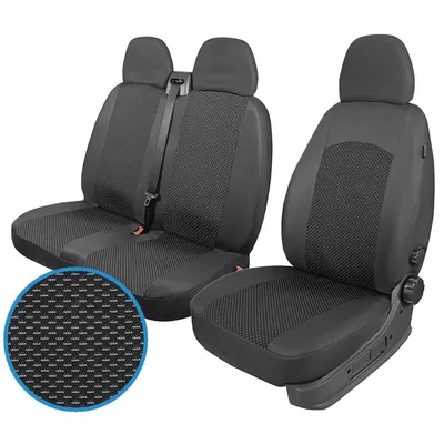 Produktbild von ATRA Sitzschonbezug Sitzbezüge Set Vorne Schwarz für FIAT DUCATO Pritsche/Fahrgestell (230) DUCATO Kasten (244) DUCATO Pritsche/Fahrgestell (244)