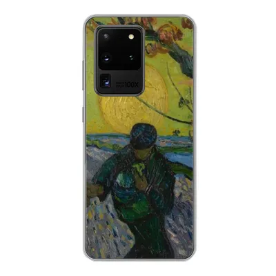 Produktbild von MuchoWow® Handyhülle Schutzhülle Hülle für Samsung Galaxy S20 Ultra Der Sämann - Vincent van Gogh Silikon Softcase Handy Hülle - Karteninhaber