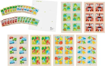 Produktbild von Goki Holz Memory Spiel - Lernspielzeug 36-teilig