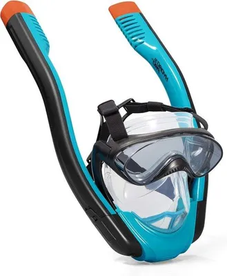 Imagen del producto de Máscara de snorkel Famanu Flowtech: Máscara facial completa para buceo con tecnología Hydro-Pro™