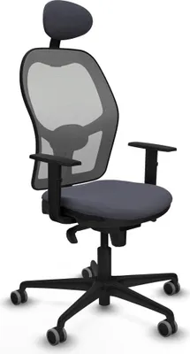 Produktbild von Bürostuhl mit Kopfstütze Jorquera Piqueras y Crespo 1D036G1 Dunkelgrau