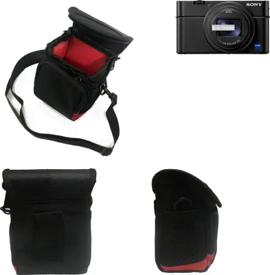 Produktbild von K-S-Trade Kameratasche Fototasche Umhängetasche Schultertasche Zubehör Tasche Schutz Hülle kompatibel mit Sony Cyber-shot DSC-RX100 VII mit
