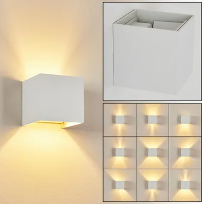 Produktbild von Vaccina »Vaccina« moderne Wandlampe aus Metall in Weiß