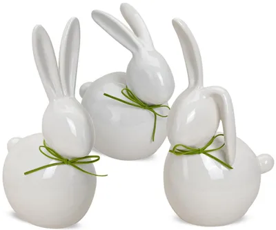 Immagine prodotto di Coniglietto di Pasqua 1 pezzo bianco / verde 17 - 25 cm
