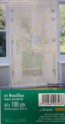 Image de Rideau de porte plastique Terra 60-100 x 220cm