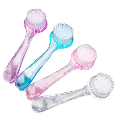 Produktbild von 8-teiliges Gesichtsbürsten-Set zur Reinigung und zum Peeling – Gesichtsreinigungsbürste mit Schutzkappe – Peelingbürste für sanfte Massage und Peeling der Haut – Tiefenreinigung der Poren, Make-up-Entfernung, Massage. 8-teiliges Gesichtsreinigungsbürsten-Set mit weichen Borsten, Peelingbürste für die Gesichtsreinigung, zum Abschminken und zur Hautpflege.