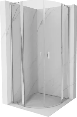 Zdjęcie produktu dla Mexen Mist L kabina prysznicowa półokrągła uchylna 90 x 90 cm, transparent, chrom - 8A32L-090-090-01-00