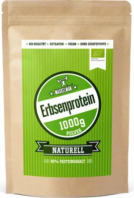 Produktbild von Maskelmän Erbsenprotein-Pulver vegan - 1 KGErbsenprotein - 82% Eiweiss
