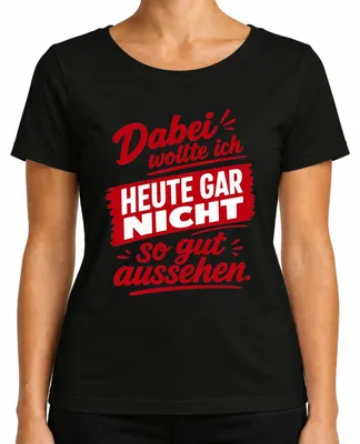 Productafbeelding van Hierbij een dames T-shirt, zwart, maat XL, met een opdruk die sarcasme en ironie uitdrukt