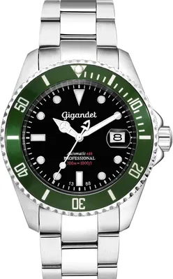 Produktbild von Gigandet Automatikuhr Edelstahl Silber Schwarz Sea Ground - G2-005