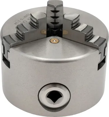 Produktbild von Drehfutter, 3-Backen-Design, Verbesserte Spanngenauigkeit, Silber