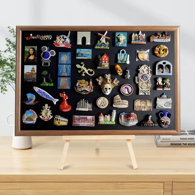 Productafbeelding van Magneetbord, zwart, 30 x 40 cm, ideaal voor Woonkamer, Keuken en Kantoor