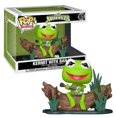 Immagine prodotto di I Muppet POP! Deluxe in vinile Kermit con Banjo 9 cm