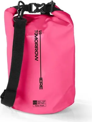 Immagine prodotto di Sacca impermeabile in PVC Where Tomorrow - Modello 02 - 5 litri - rosa