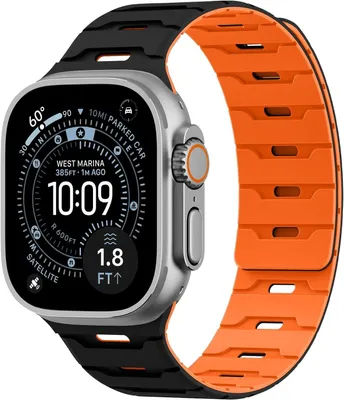 Immagine prodotto di Bracciale in silicone magnetico, traspirante, da 42-49 mm, compatibile con Apple Watch